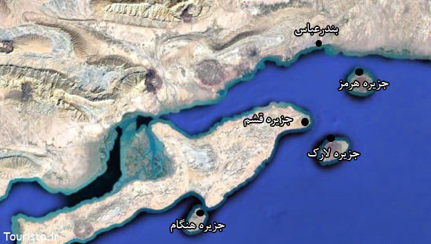 موقعیت جزیره هنگام روی نقشه